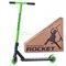 Самокат трюковый ROCKET,колеса PU/пластик 100 мм,ABEC 7, зелёный UT-R0062.GN