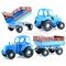 Трактор "Алтай" (синий) с прицепом №2 (в сеточке) UT-84767